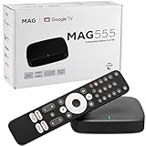 MAG 555 Original Infomir & hb-digital 4K HDR Multimedia Player Receiver HDR mit Google Assistant, Netflix, Prime Video, Disney+, YouTube, Dolby Atmos