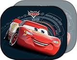 Tataway - Disney Cars Auto-Sonnenblenden | UV-Schutz für Kinder | Saugnapfbefestigung | Disney-Grafiken | Sonnenschutz Auto, Schwarz, 11 x 11 x 2 cm, Stoff