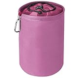 Vicloon Wäscheklammer Beutel Aufhängen, für bis zu 150-200 Wäscheklammern, Großer Wasserdicht Wäscheklammerbeutel mit Zugkordelverschluss für Indoor Outdoor Pegs Organizer Lagerung verwenden-Rosa