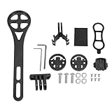 Radsportcomputermontage für Bryton Aluminiumlegierungshalterung Set für verschiedene Sportgeräte -Szenen ausgedehnt (Schwarz)