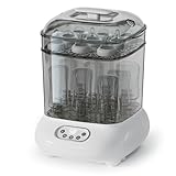 Babyflaschen Sterilisator und Trockner, Elektrischer Dampfsterilisator, größere Kapazität für 9 Flaschen von allen Arten plus Zubehör, Schnuller, Beißspielzeug, Neugeborenen Erstausstattung