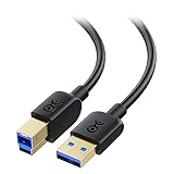 Cable Matters SuperSpeed USB 3.0 Kabel auf Typ B 1m (USB B auf USB A Kabel, USB 3 Kabel auf Typ B, USB A auf USB B Kabel) in Schwarz - 1 Meter
