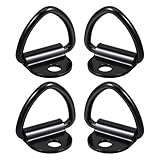 NUOBESTY 4 Stück Metall Ladungshaken aus Kohlenstoffstahl Robust für Lkw und Anhänger Einfache Befestigung Geeignet für Transport Container und Schwerlast
