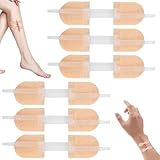 Vmxlso 6 Stück Wundnahtstreifen-Strips Klammerpflaster, Flexible Wundverschlussstreifen, Reißverschluss Pflaster, Klammerpflaster Strips für Camping & Outdoor, Wundverschlussbandage