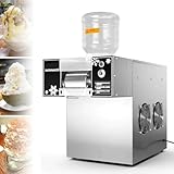 JMOUZHG Automatische elektrische rasierte Eismaschine, Luftkühlsystem mit hoher Kapazität, ideal für den Heimgebrauch, Partys, Food Trucks, Restaurants (120KG)