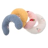 NUOBESTY 4 Stück Teiliges Katzenkissen U förmiges Weiches Plüschkopfkissen mit Ergonomischer Nackenstütze Gepolstert Kratzfest Tragbar für Entspannten Schlaf und Beruhigende Ruhe
