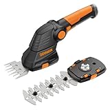 DOVAMAN GS01A 3,6V Akku-Grasschere, DREI-Positionen-Griff, USB-Ladekabel, 100 Min. Schnellladung, 1500mAh Akku, Dreistufiger Klingenwechsel, Geeignet für Rasen als Elektrogartenscheren