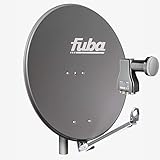 Fuba Satellitenschüssel Komplettset 8 Teilnehmer DAL 808 A - Sat Komplettanlage Fuba DAL 800 A Alu Sat-Schüssel/Sat-Spiegel 80cm anthrazit + Fuba DEK 818 Octo LNB 8 Teilnehmer - HDTV, UHD(4K/8K), 3D