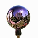 Lauschaer Glaskunst Thüringer Rosenkugel - 18 cm - Violett