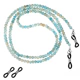 JJUNW Brillenkette für Damen, Brillenbandhalter Kette, Damen Herren Maskenkette Brillenband Damen Bunte Perlen Anti-Rutsch für Brillenzubehör Brillenbänder für Damen Herren Sport Brillen Sonnenbrillen