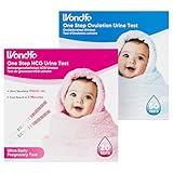 Wondfo Schwangerschaftstest Frühtest Ovulationstest Eisprung Test Fruchtbarkeitstest Combo-Test für Frauen Kinderwunsch 50 Ovulation Test 20 Pregnancy Test