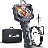 Ralcam Endoskopkamera mit Licht Endoscope Camera - Endoskop 8,5mm Inspektionskamera 3,5' HD 1080P Rohrkamera, Kameras mit 8 LED, IP67 Wasserdicht 1M Halbsteifes Kabel Teleskopkamera Kfz Werkzeug