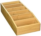 Kesper | Aufbewahrungsbox, Material: FSC®-zertifizierter Bambus, Maße: 15 x 35 x 7 cm, Farbe: Braun | 70822