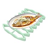 Duroecsain Hähnchenbräter, Bratrost, Abkühlgitter, Antihaft-Abkühlgitter aus Silikon | Kleiner Grillrost, Bratrost, Trockengitter | Grillrost | Trockengitter | Hitzebeständig