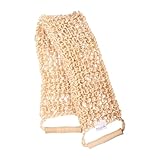 Niyok® Massagegurt Sisal • Rückenschrubber für Körperpeeling • Sisal Massage Gurt für Rückenmassage & Trockenmassage • Natur Sisal Massagegurt für Rücken & Körper • Körperpad