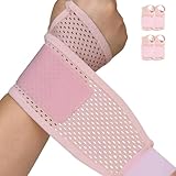 Ruispeed 2er-Pack ultradünne Mesh-Handgelenkbandagen - Atmungsaktive, verstellbare Handgelenkstütze für Training & täglichen Gebrauch - Unisex-Handgelenkschiene zur Schmerzlinderung, bei