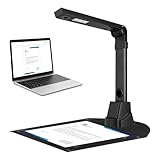 12MP Tragbarer Dokumentenscanner, A3 Größe Hochauflösende Dokumentenkamera & Scanner, Mehrsprachige OCR-Erkennungsfähigkeit, USB-Dokumentenkamera für Lehrer Büro (für Windows)
