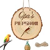 Geschenk für den Bester Opa,Meisenknödelhalter Opas,Vogelfutterstation,Futterhaus für Vögel,Aufhängen lustige Geschenkidee,Originelles Holzgeschenk für Opa,für Garten Balkon