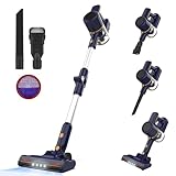 Vastorm Kabelloser Staubsauger, elektrischer Besen, 20.000 Pa, Autonomie 40 Min, LED-Licht, Fußböden, Teppich, Tierhaare