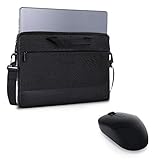 Dell 13' Professional Schutzhülle, für Vielreisende(bis max. 13.4 Zoll (34.04 cm), Handgriff, einstellb.Schulterriemen, Rollkoffergurt, abnehmb.Tragriemen, wasserfest, Ordnungsfach vorn) Grau
