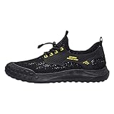 Generisch Sportschuhe Herren Atmungsaktiv Sportschuhe Bequeme Fitnessschuhe Leichtgewichts Wanderschuhe Netz Tennisschuhe Trekkingschuhe Schlupfschuhe Schwarz Freizeitschuhe Hollow Out Walkingschuhe