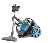 Bestron Cyclone-Look Turbinenstaubsauger ohne Beutel, elektronisch, 2400 W, Bronze/Blau