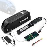 Ebike Akku 36V 48V 13Ah-25Ah Hailong Lithium Batterie für Elektrofahrrad Pedelec mit Ladegerät 4Pin Grundplatte Sicherheitssperre 40A-BMS für meisten Fahrrad-Kits (48V 20Ah 4 Pin für 0-1500W Motor)