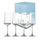 Zwiesel Glas Grappaglas Echo (4-er Set), moderne Schnapsgläser mit Stiel für Grappa, spülmaschinenfeste Tritan-Kristallgläser, Made in Germany (Art.-Nr. 123386)