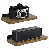 Aiweiwa Universal Verstellbare Lautsprecher Wandhalterung für JBL, Bose, LG, Samsung, Sony und mehr Smart Bluetooth Lautsprecher Holz Schweberegal Wandlautsprecher Halterung Halterung 2 Stück