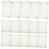Angoily 100 Stück Vintage Briefpapier Dekoratives Briefpapier aus Dickem Kraftpapier für Kreative Schreiben Retro Design für Briefe und Einladungen
