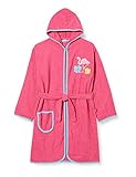 Playshoes Unisex Kinder Frottee-bademantel Morgenmantel, Flamingo, 122-128 EU