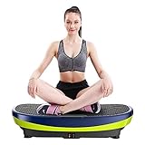 Samnuerly Vibrationsgerät Vibrationsplattform – Vibrationsplattform für Fitness – 3 automatische Modi zum Abnehmen – Trainingsbereiche (Walking-Jogging-Laufen) – 2 Jahre Garantie