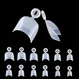 600 Stücke Oval Kurz Künstliche Nägel, 12 Größen Acryl Halbe Abdeckung Gefälschte Nagelspitzen Künstliche Nägel, für Maniküre Frauen DIY Salon(nature)