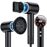 Föhn,160.000 U/min Hochgeschwindigkeits Haartrockner, 200 ionen Haartrockner verwendet für schnelles Trocknen, geräuscharme Thermocontrol Föhn mit Diffusorr & zubehör