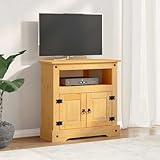 Beistelltisch Mexiko-Stil Kiefernholz 80x43x78 cm Hochwertiger Beistellschrank fürs Wohnzimmer, Side Table im Corona-Design