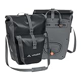 VAUDE Fahrradtaschen für Gepäckträger Aqua Back Plus, 2 x Hinterradtaschen wasserdicht, 51 Liter Gesamtvolumen, Fahrrad Gepäckträgertasche hinten, einfache Befestigung – Made in Germany