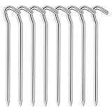 Zeltheringe Heringe Zelt Erdnagel für Harte Böden 26cm Zeltheringe Stabil für Camping Sandheringe Erdnägel Garten und Landschaftsbau, Pop-Up-Baldachin, Wandern – solide Nägel (8 Stück)