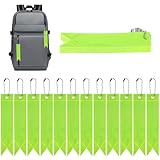 AOZUO 12 Stück Sicherheits Reflektor Anhänger, Kinder Reflektor Anhänger, Reflektoren Anhänger für Schultasche Kleidung Rucksack Radfahren Gehen Laufen