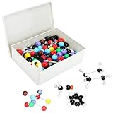 QWORK® 444 Stücke Chemie Molekularmodell Set, organische und anorganische Chemie Molekularmodell, geeignet für Schulunterricht und Experimente