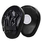 AMZLORD Gebogene Boxhand-Zielscheibe, PU-Leder, gebogene Schlaghandschuhe, atmungsaktive Kickbox-Pads, Box-Fokus-Pad for das Kampfsporttraining