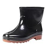 Wasserdichte Regenstiefel für Herren mit grüner Sohle, rutschfeste Outdoor-Schuhe, leichte PVC-Schuhe, strapazierfähige Gummisohle, ideal für Gartenarbeit, regnerische Tagesspaziergänge, lässige