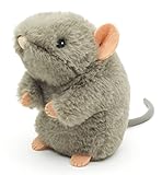 Uni-Toys - Eco-Line - Maus grau, stehend - zu 100 % aus recyceltem Material - 15 cm (Höhe) - Plüsch-Maus - Plüschtier, Kuscheltier