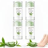 60% Urea-Creme, Fußpflegestift, tiefenwirksam feuchtigkeitsspendend und schnell einziehend, sanftes Peeling für trockene, rissige Fersen und verdickte Haut, macht Hornhaut weich mit Sheabutter (4PCS)