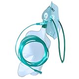 STAYPROTECH Hochkonzentrierte Sauerstoffmaske mit Reservoirbeutel und 2,1 m Schlauch - Sauerstoffmaske für Erwachsene, die eine effiziente Sauerstofftherapie erfordert.