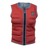 Wakesurf Comp Damen-Weste aus Neopren, exklusiv für Wake-Surfen entworfen, aber ideal für alle anderen Wassersportaktivitäten. (Rost, klein)