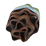 Zilimontt Brauner Kunststoff-Rasenumrandungszaun für Gartenweg und Blumenbeet-Trennung, wasserdicht, flexible Landschaftsbarriere mit 10 x 9 m, 15 x 9 m, 20 x 9 m Größenoptionen (10 cm x 9 m)