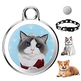 XPJBKC GPS Tracker Katze, Mini Katzen Tracker, Hunde Tracker mit Halsband, Tractive GPS Tracker für Katzen, Wasserdichter Haustier Tracker, Echtzeit-Standortverfolgung von Hunden und Katzen