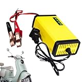Trickle Ladegerät für Motorradbatterie, Batterie -Trickladegerät,Hocheffizienz 12V-Batterieladegerät | Multifunktional Auto Teile Automobilerbauer für Männer, Frauen, Junge Menschen