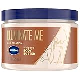 Vaseline Illuminate Me Körperbutter für Melanin-reichhaltige Haut, spendet 24 Stunden Feuchtigkeit für trockene Haut, 325 ml