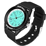 TENOCK Herren Sportliche Armbanduhr,Armbanduhr Analog,Herren Analoge Quarz Uhr,50M wasserdichte Uhr Armbanduhr mit Nachtlicht für Modischer Casual-Matching oder Sportliche Aktivität(Schwarz)